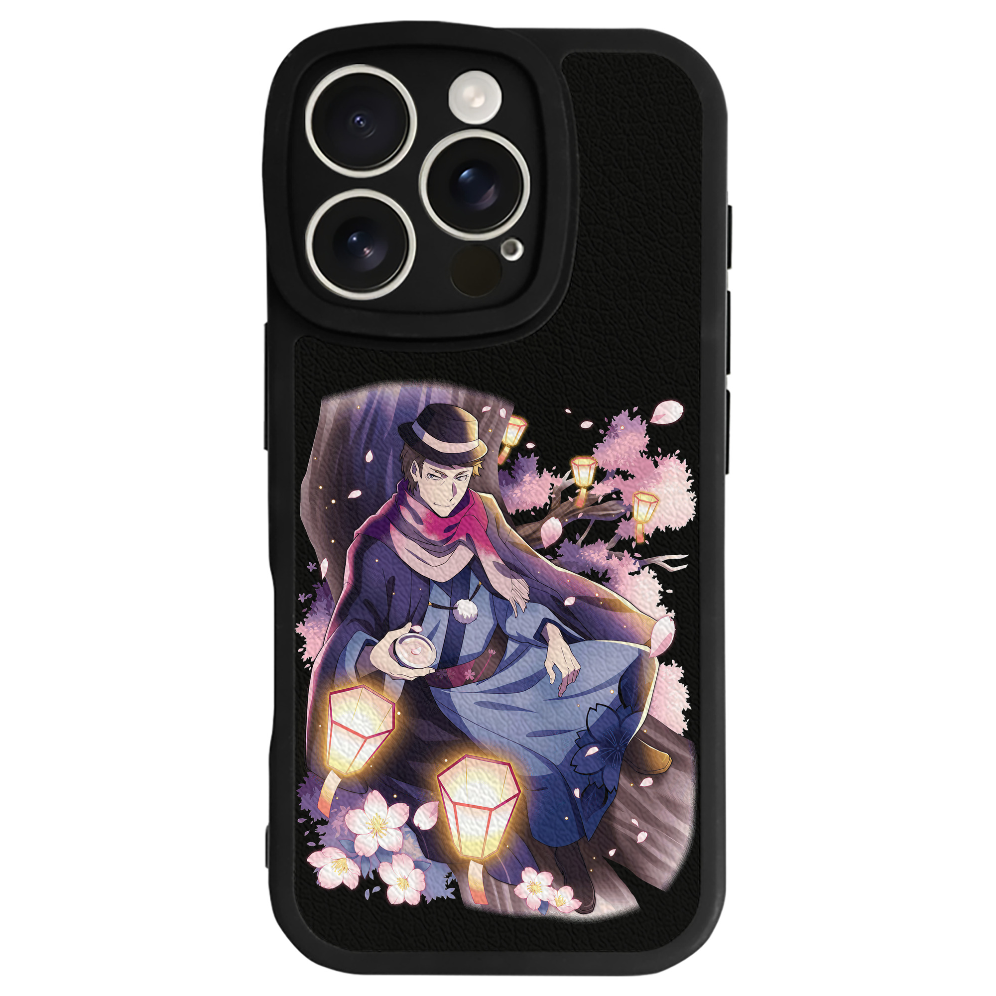 （画像用） 文豪ストレイドッグス Bungo Stray Dogs 【iPhone 16シリーズ対応】シリコンスマホケース（レザー調） 材質：シリコン
